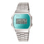 Vintage Square Blue Digital Watch