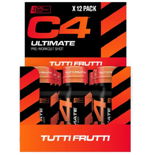 Cellucor C4 Ultimate Pre Entraînement Shot 12X60Ml Tutti Frutti
