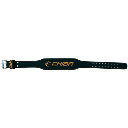 Chiba 40810 Ledergürtel Schwarz Gold L