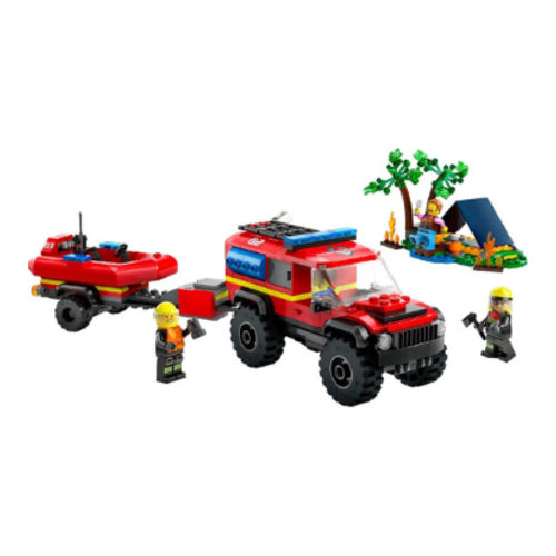 city feuerwehr feuerwehrgelaendewagen mit rettungsboot 301 teile