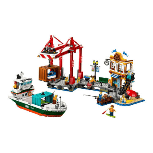city hafen mit frachtschiff 1226 teile