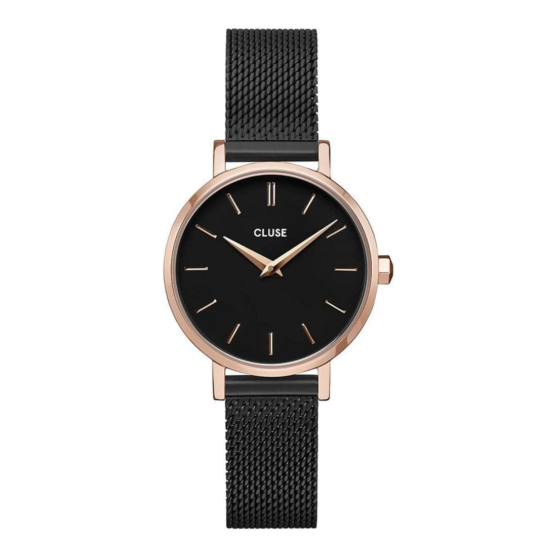 Cluse Boho Chic Petite Mesh Roségold/Schwarz