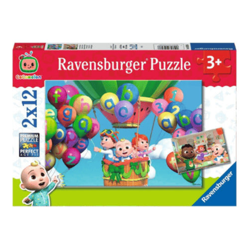 cocomelon lernen und spielen puzzle 2 x 12 teile