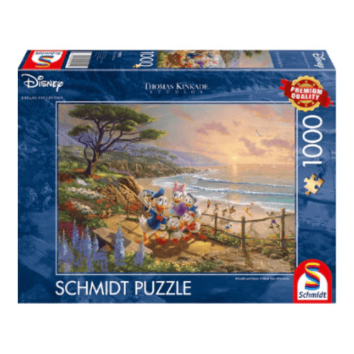 disney donald daisy a duck day afternoon 1000 teile puzzle thomas kinkade