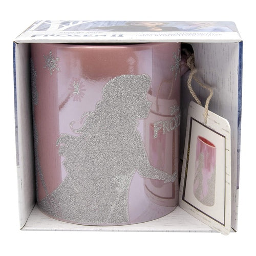 disney frozen 2 die eiskoenigin 2 anna und elsa glaenzende tasse mit glitzermotiven 320 ml