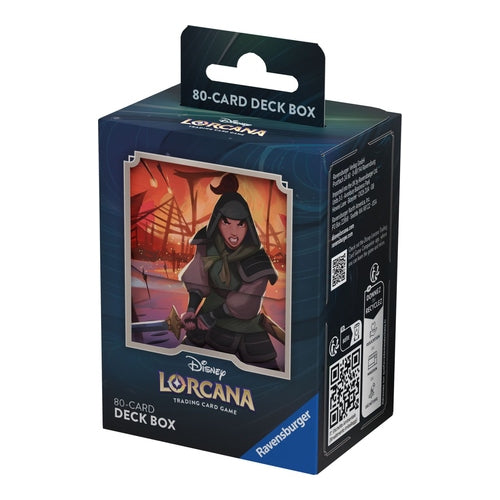 disney lorcana aufstieg der flutgestalten deck box mulan