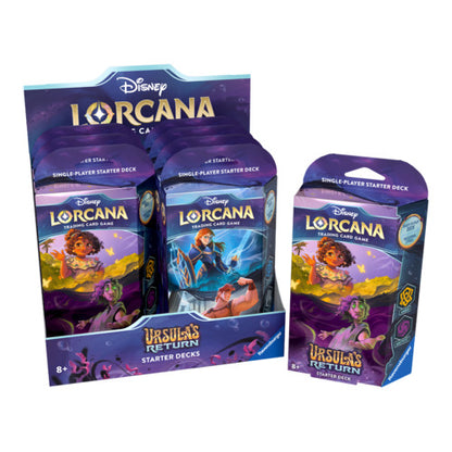 disney lorcana set 4 starter deck display 8 packungen englisch