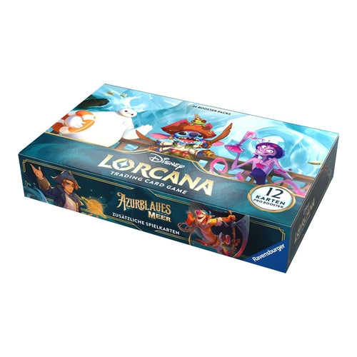 disney lorcana set 6 azurite sea display mit 24 booster packs deutsch trading cards
