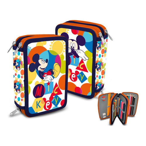 disney mickey mouse maeppchen 3 fach reissverschluss