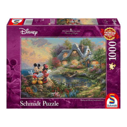 disney sweethearts mickey minnie 1000 teile puzzle thomas kinkade