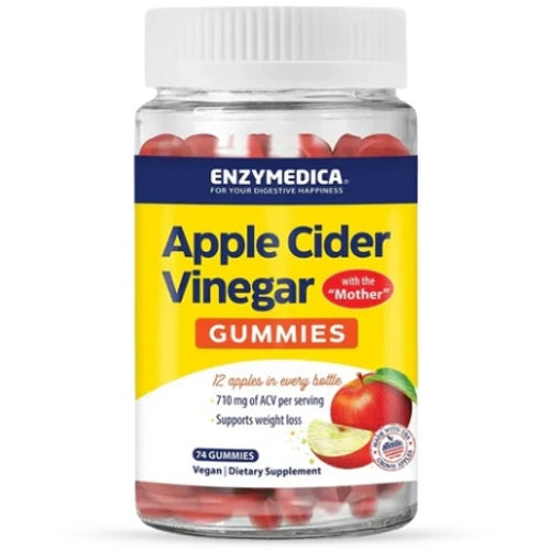 Enzymedica Apple Cider Vinegar Gummies 74 Gummies