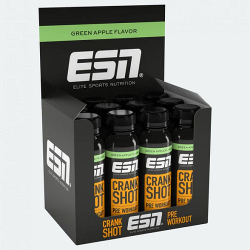 Esn Crank Shot Pre Workout 12X 95Ml Green Apple