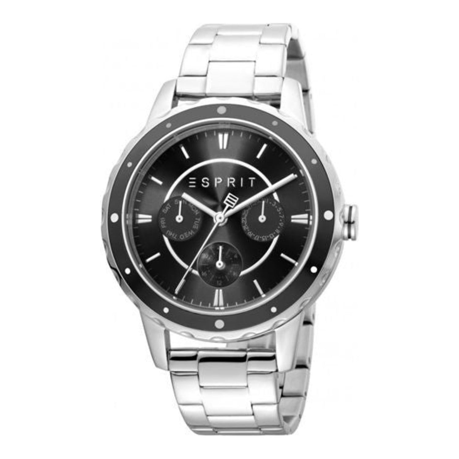 Montre multifonctionnelle Esprit pour femme en acier