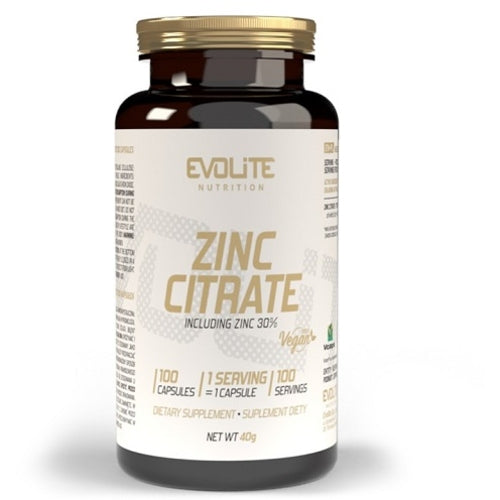 Evolite Nutrition Zink Citrat 100 Kapseln