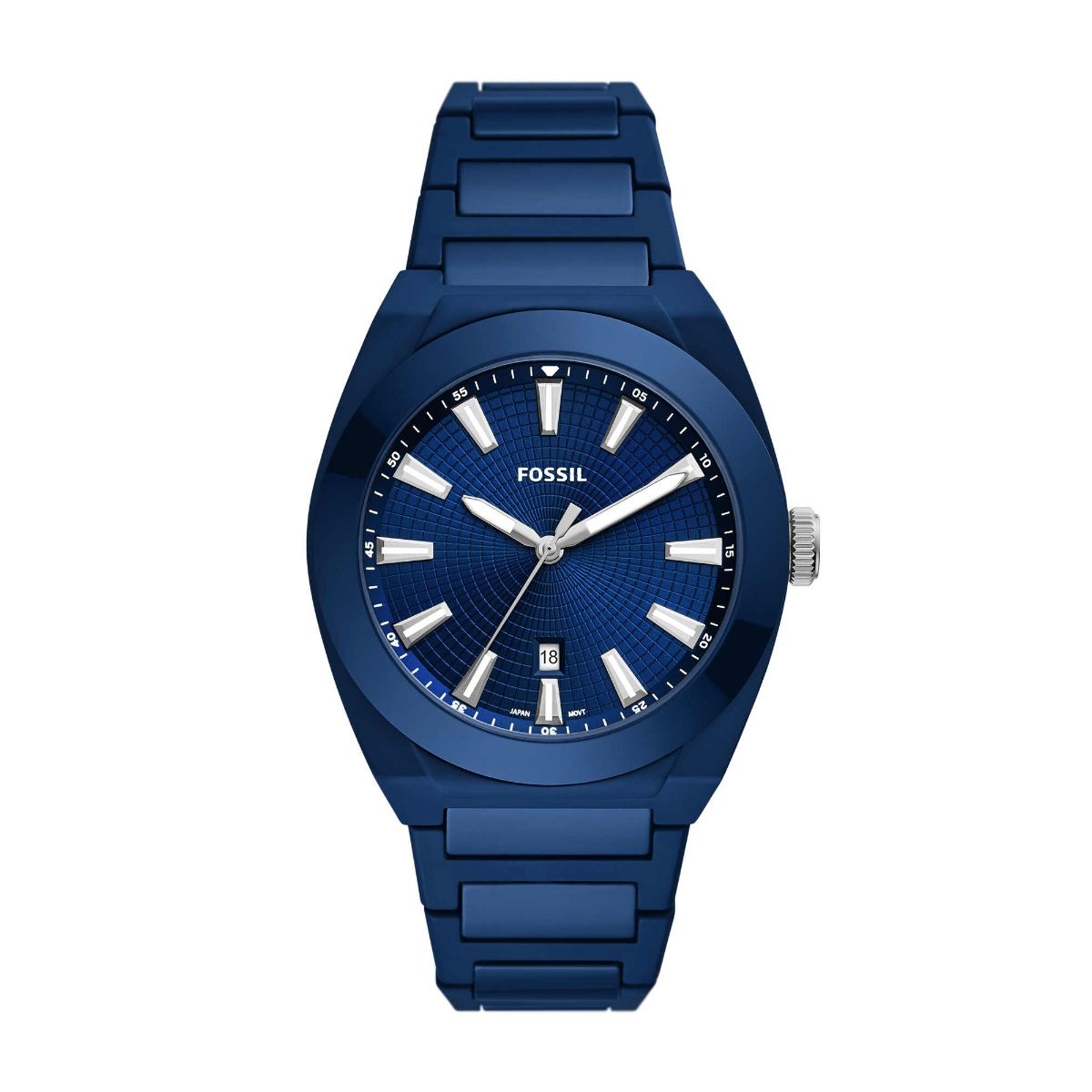 Fossil Everett Dark Blue Ceramic Watch