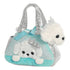 fancy peek a boo prinzessinen welpe in einer tragetasche ca 21 cm plueschfigur