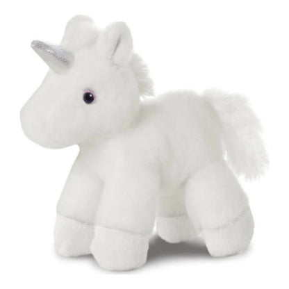 fancy regenbogen einhorn in einer tragetasche ca 21 cm plueschfigur
