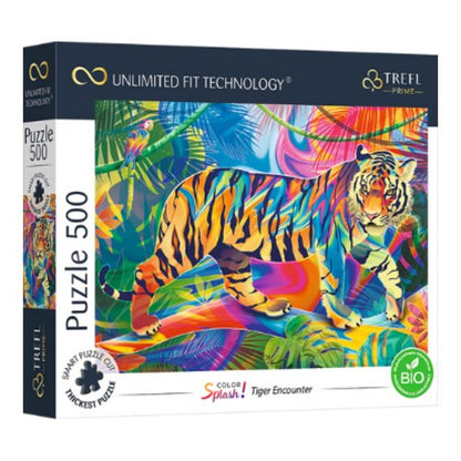 farbspritzer tiger uft puzzle 500 teile