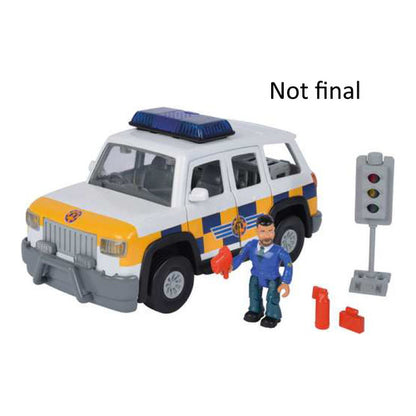 feuerwehrmann sam 4x4 polizeiauto mit figur