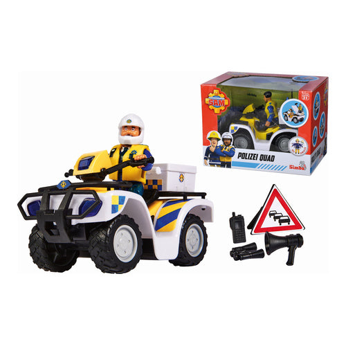 feuerwehrmann sam polizei quad mit figur