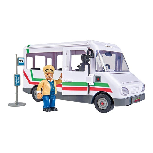 feuerwehrmann sam trevors bus mit figur