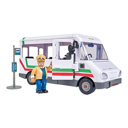 feuerwehrmann sam trevors bus mit figur