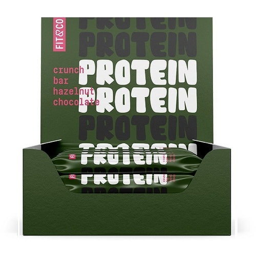 Fit Co Crunch Bar 10X55G Hazelnut Chocolate