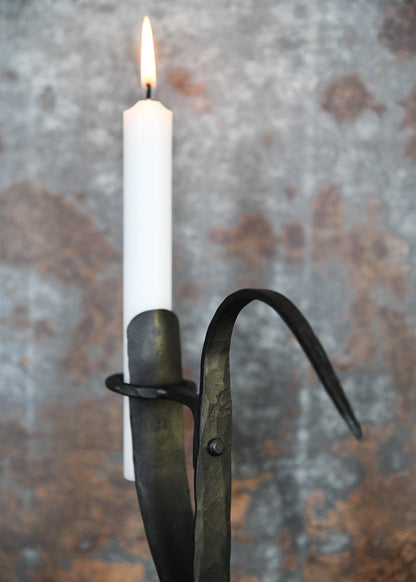 kerzenhalter mit holzsockel