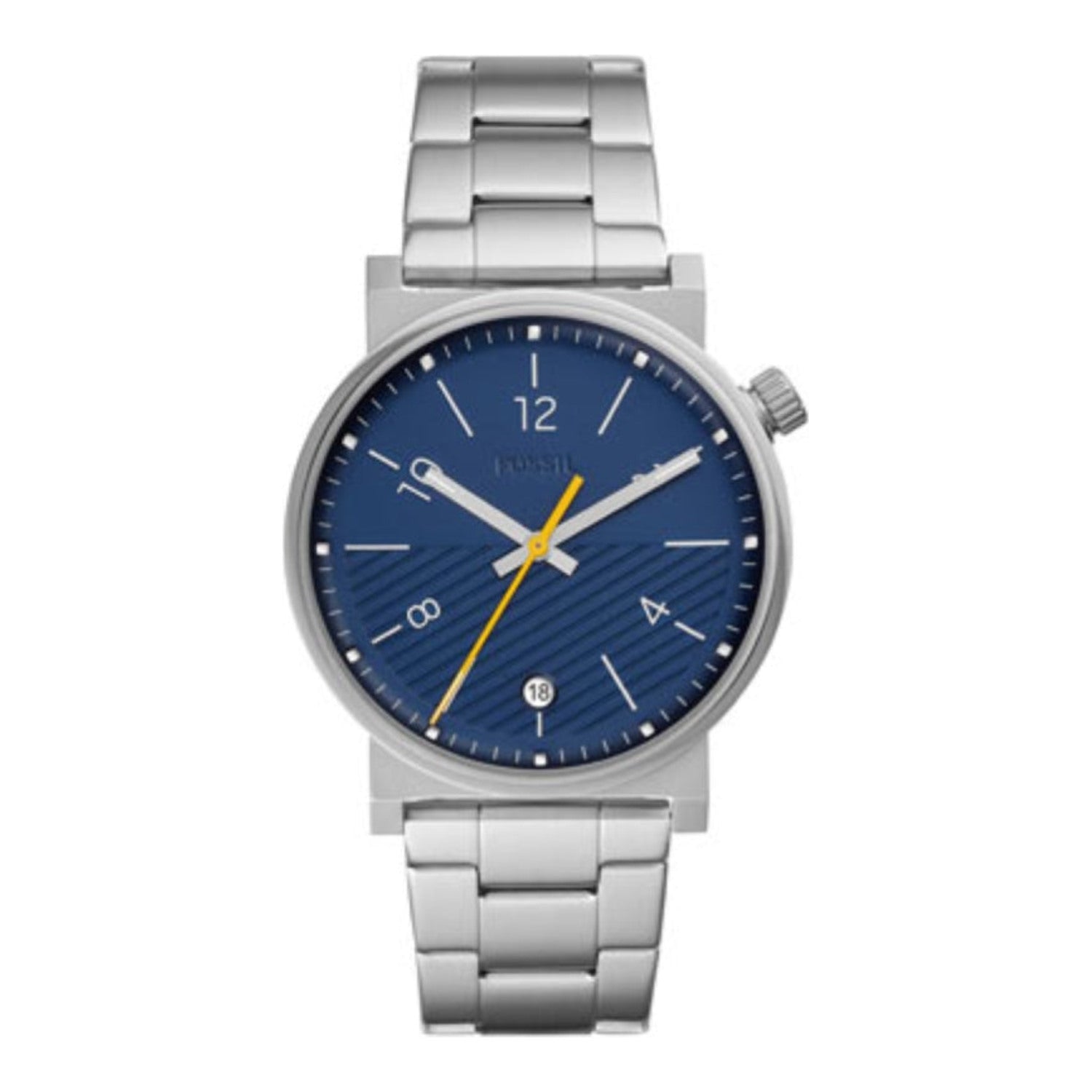 Montre Fossil Barstow à trois aiguilles en cuir marron