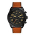 Fossil Bronson Chronograph Black Dial Brown Leather Watch