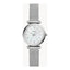 Montre Carlie Mini à trois aiguilles en acier inoxydable et maille