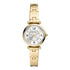 Fossil Carlie Three Hand Gold Tone Stainless Steel Watch