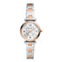 Fossil Carlie Three Hand Two Tone Stainless Steel Watch