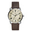 Montre Copeland 42 mm à trois aiguilles en cuir marron