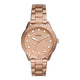 Dayle Three-Hand Date Rose Gold-Tone Stainless Steel Watch