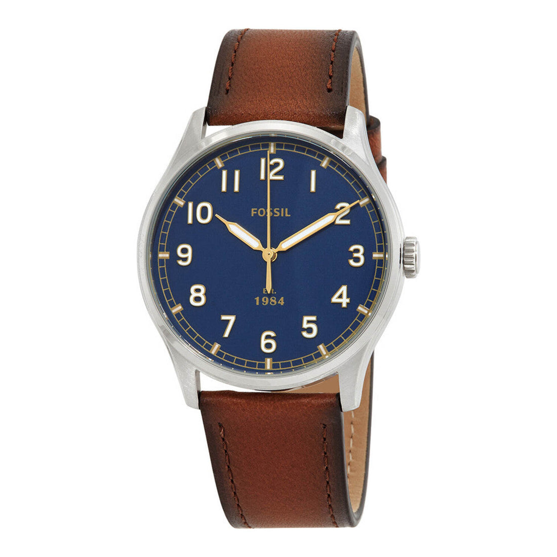 Fossil Dayliner Brown Leather Strap