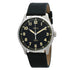 Fossil Dayliner Three Hand Black Leather Watch