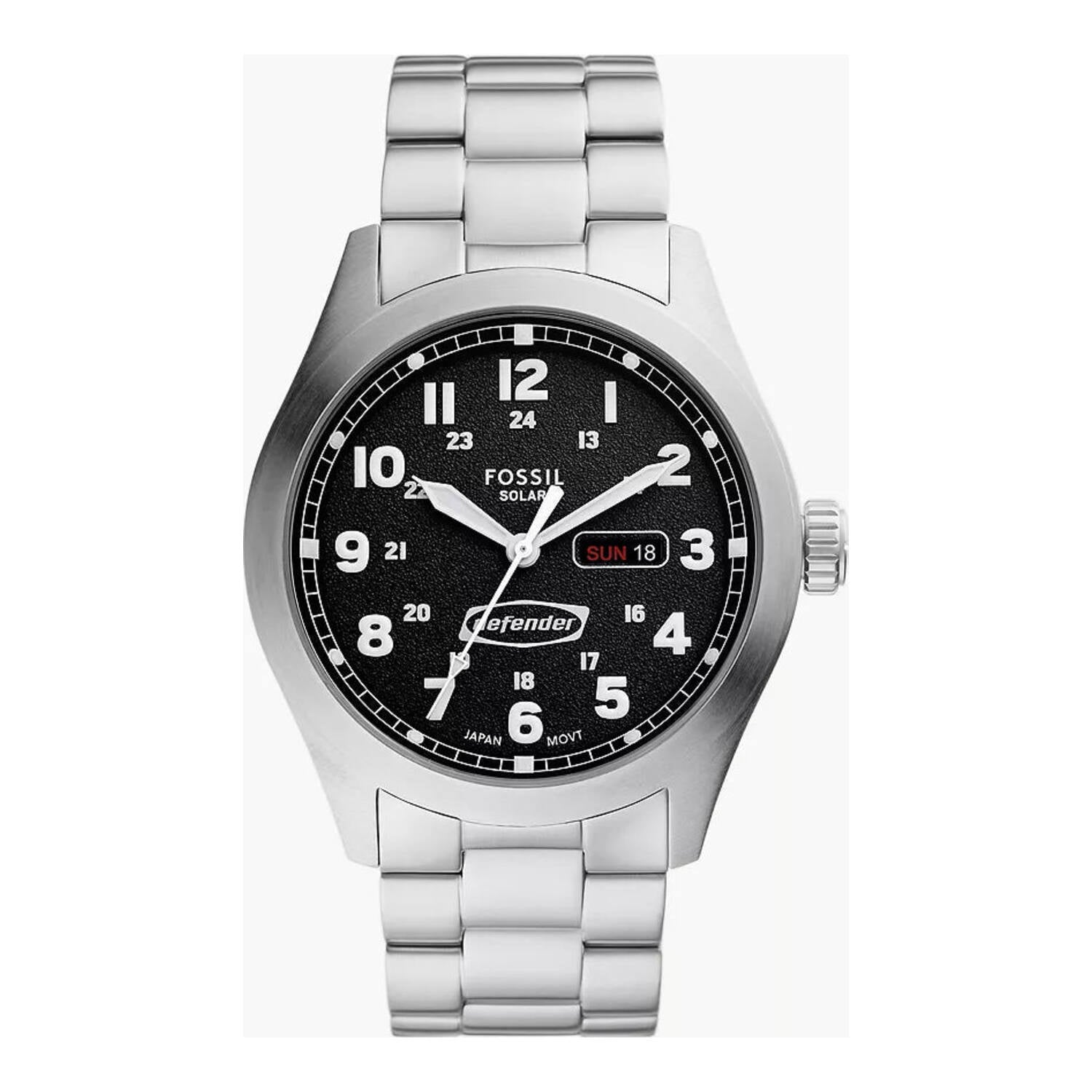 Fossil Defender Solar Power Acier inoxydable