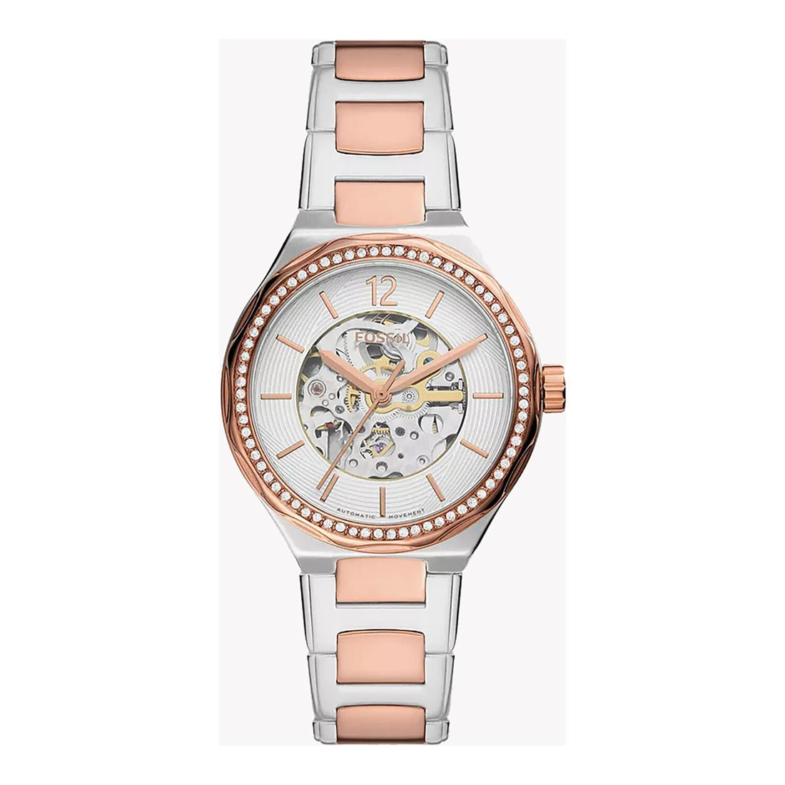 Fossil Eevie Automatic Rose Gold Band