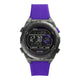 Everett Solar-Powered Digital Purple Resin Watch
