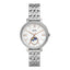Montre multifonction Jacqueline Soleil et Lune en acier inoxydable