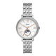Jacqueline Sun Moon Multifunction Stainless Steel Watch