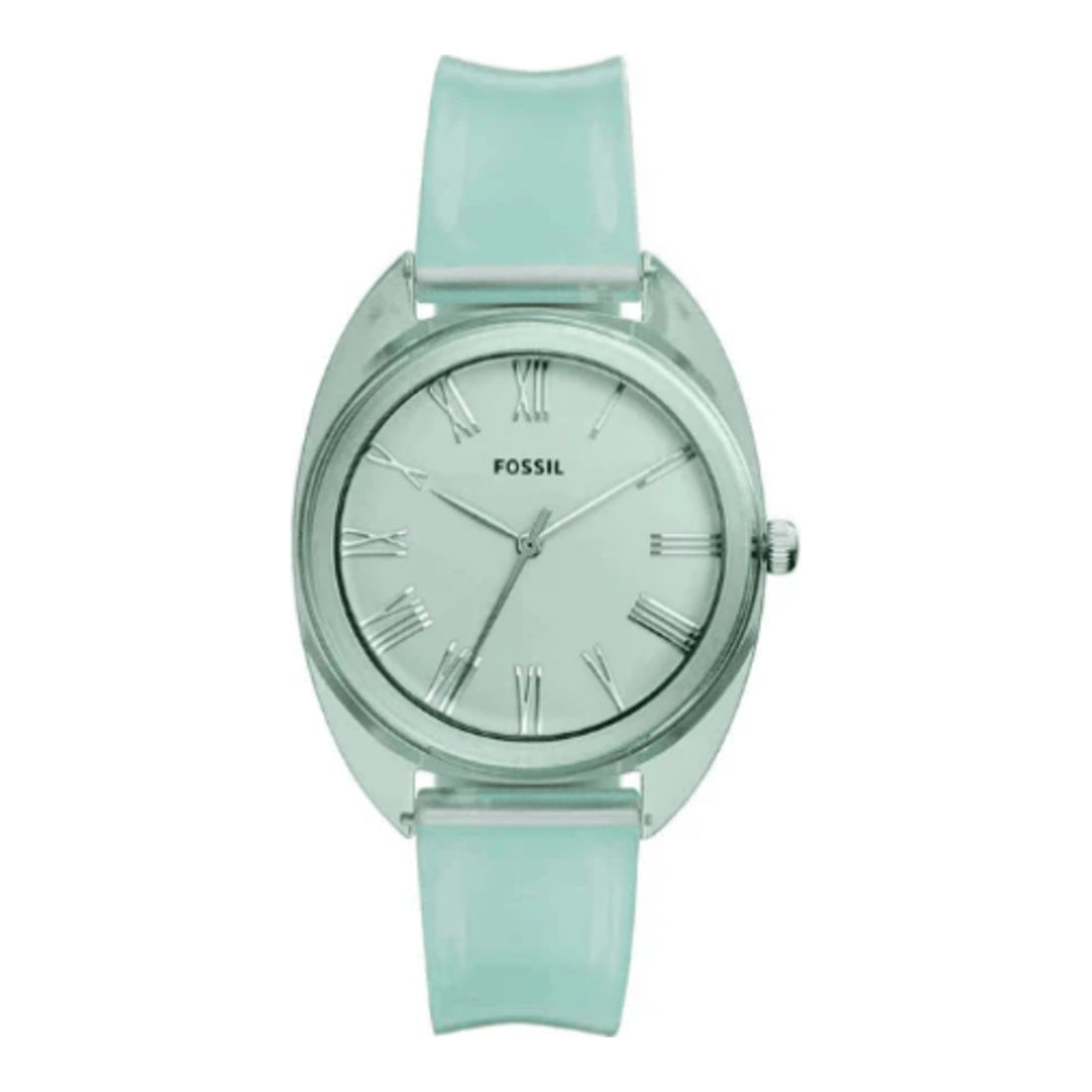 Fossil Jude Three Hand Mint Green Silicone Watch