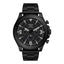 Montre chronographe Latitude en acier inoxydable noir