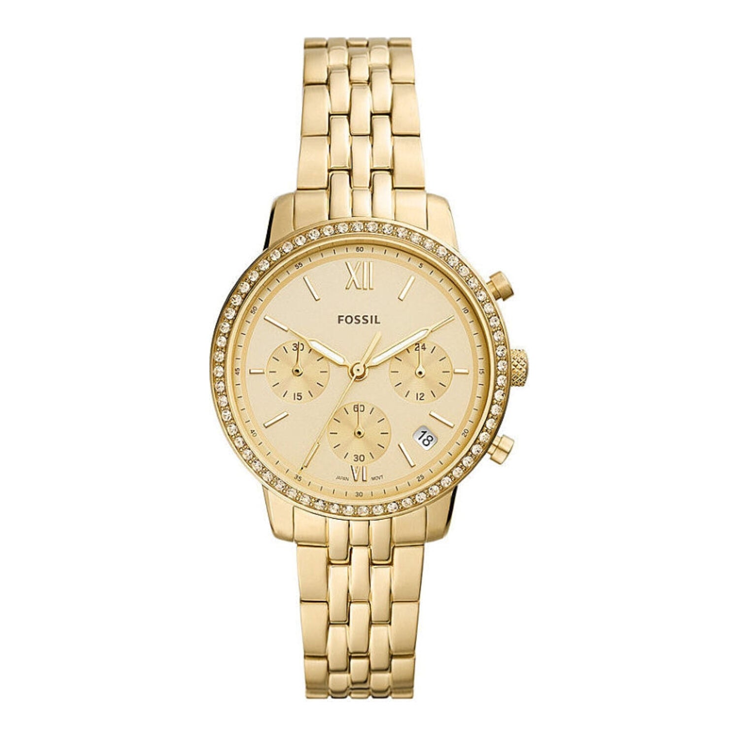 Fossil Neutra Chronograph Gold Tone Stainless Steel Watch