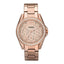 Riley Multifunction Crystal Rose Gold-Tone Stainless Steel Watch