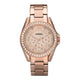 Riley Multifunction Crystal Rose Gold-Tone Stainless Steel Watch