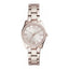 Montre Scarlette Mini à trois aiguilles et date en acier inoxydable rose pastel