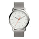 The Minimalist Slim Three-Hand Stainless Steel Mesh Watch