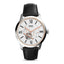 Montre Townsman automatique en acier inoxydable et cuir noir
